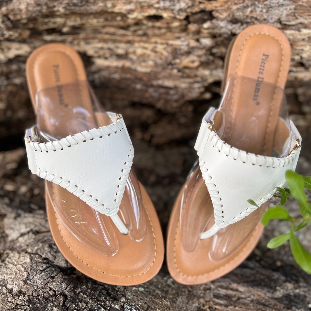 WHITE PIERRE DUMAS BOUTIQUE SANDALS